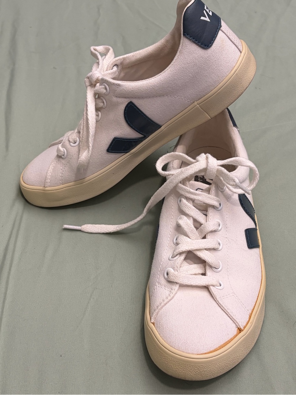 Veja Esplar SE Canvas Sneaker White Blue size 6 - Picture 6 of 10